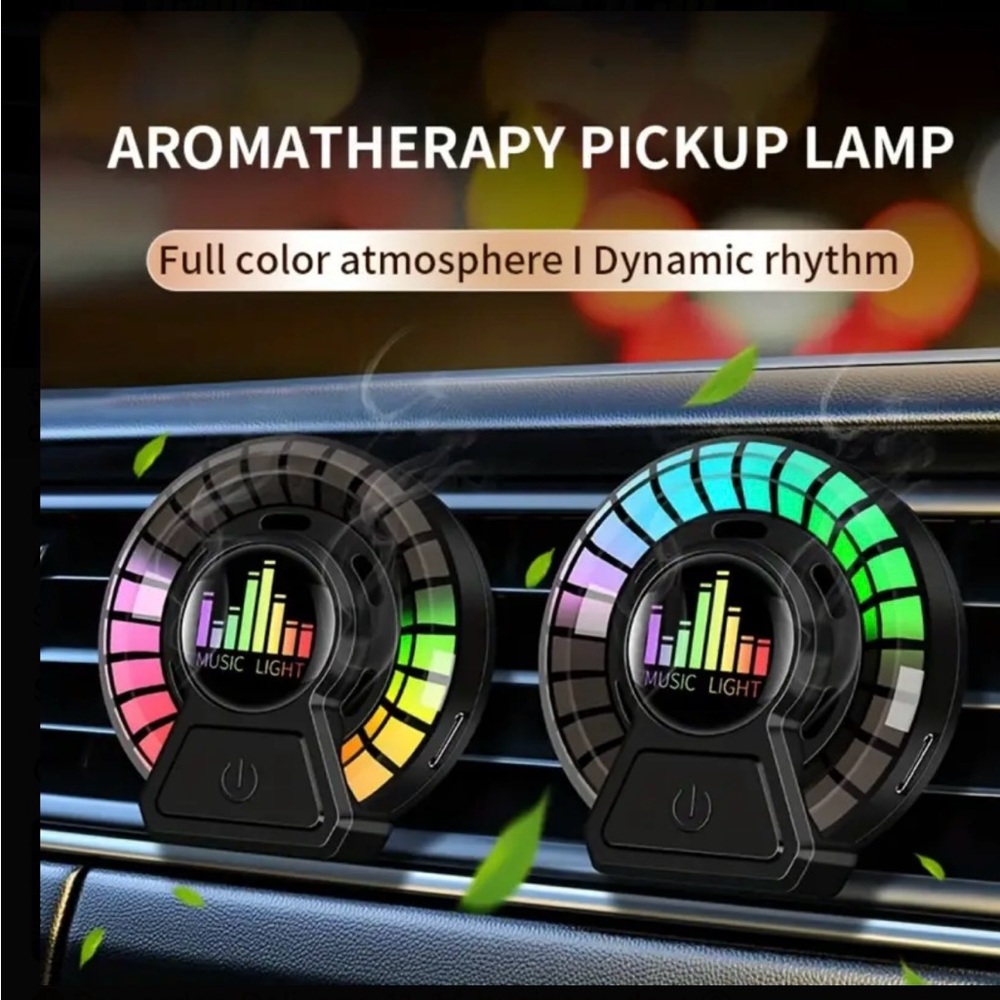 Smart voice controlled car aromatherapy diffuser Music Light - Ocean